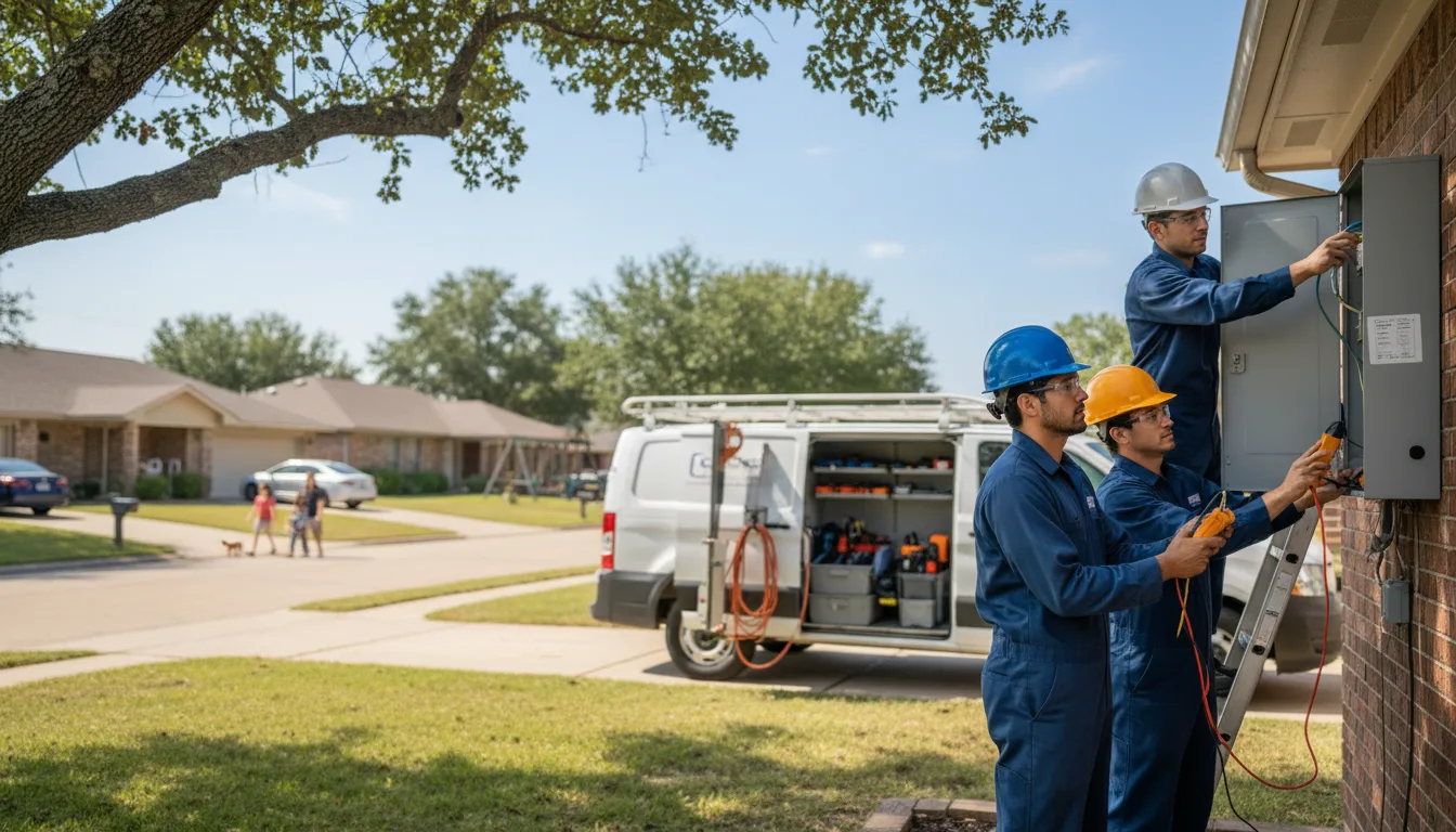 Certified electrician providing emergency electrical services in Laughlin Afb, TX